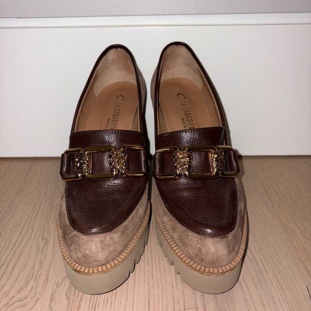 La Canadienne Suede/ Leather Clog